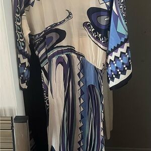 Elegant Multicolor Patterned Dress